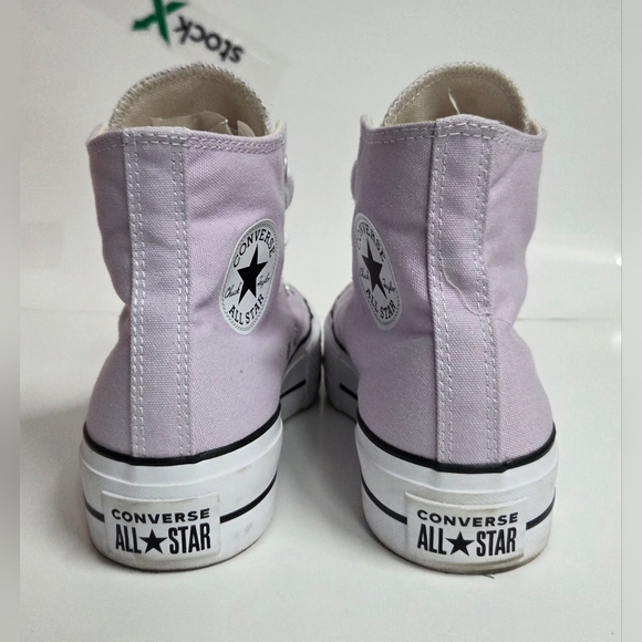 Converse High-Top Platform Sneakers in Soft Lavender Womens Size 8 US - Picture 5 of 9